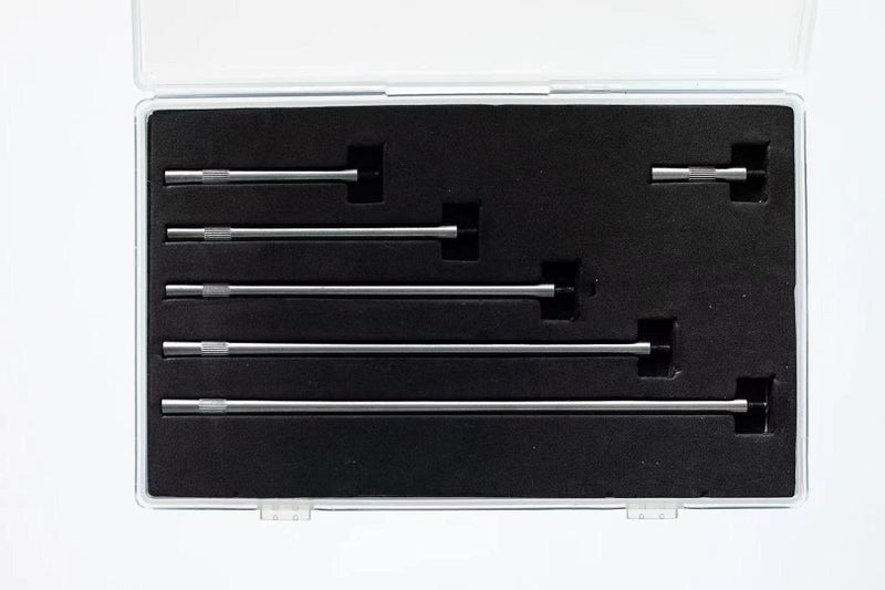 LLDSIMEX Dial & Electronic Indicator Extension Stem Rod Set 6 Piece 1", 2", 3", 4", 5", 6" Combine to 0-21" Include Plastic Case - Image 2